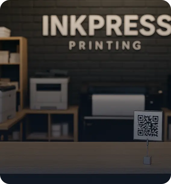 Digital business card for a printing company