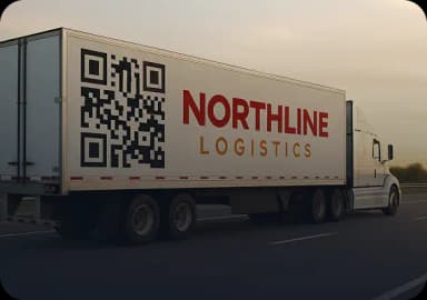 Digital business card for a trucking company