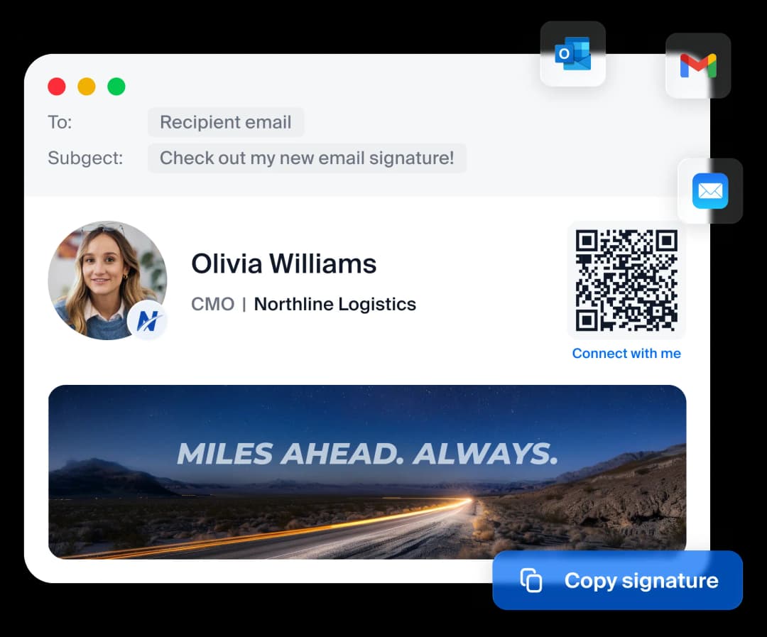 email signature first image